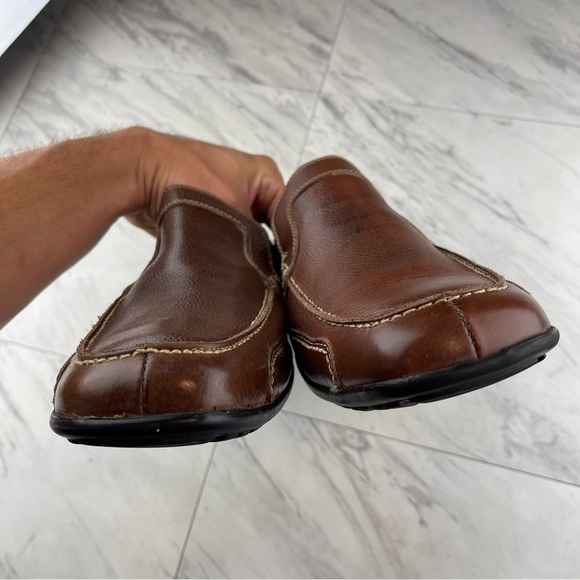 •Sandro Moscoloni Brown Leather Slip On Loafers Mens Size 11 D Style 15266 main image 5